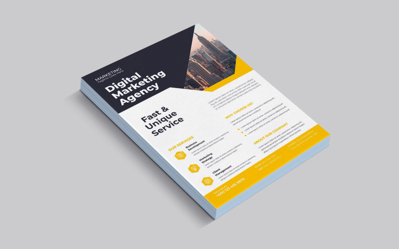 Modern Social Media Marketing Workshop Marketing Flyer Corporate Identity