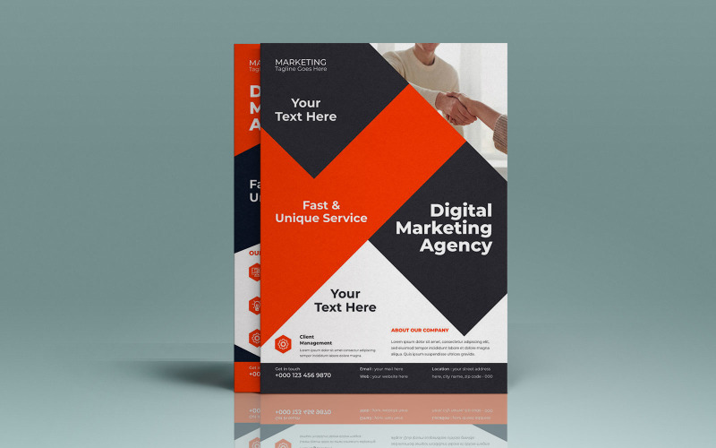 Modern Business Innovation Summit Marketing Flyer Corporate Identity