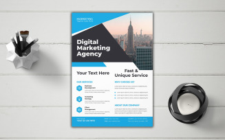 Modern Digital Marketing Agency Business Leadership Seminar Flyer