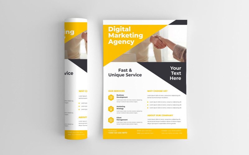 Modern Digital Marketing Agency Corporate Flyer Templates Corporate Identity