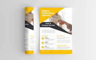 Modern Digital Marketing Agency Minimalist Business Event Flyer