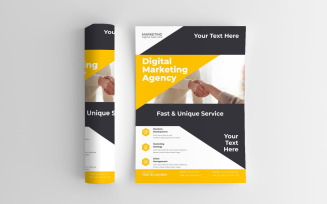 Modern Digital Marketing Agency Stylish Product Promotion Flyer