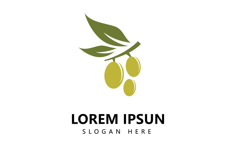 Olive logo icon and olive oil logo template vector V7 Logo Template
