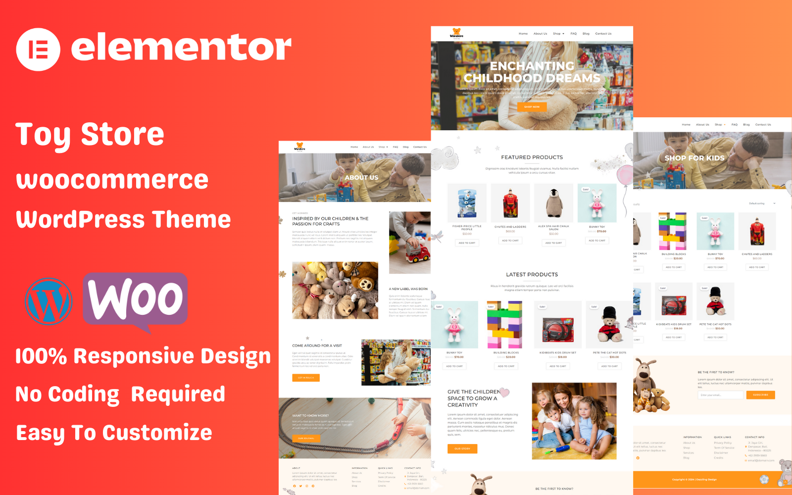 Template #416615 Store Kids Webdesign Template - Logo template Preview