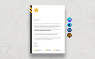 CANVA and Word Letterhead Template Design