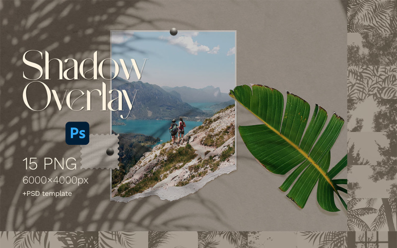 Natural Shadow Overlays - 15 PNG Illustration