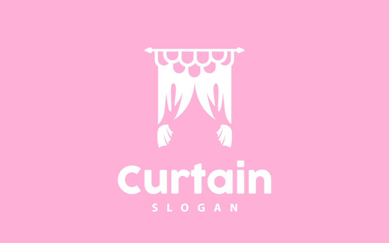 Simple Home Decoration Curtain Logo V14 Logo Template