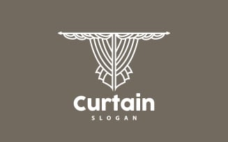 Simple Home Decoration Curtain Logo V18