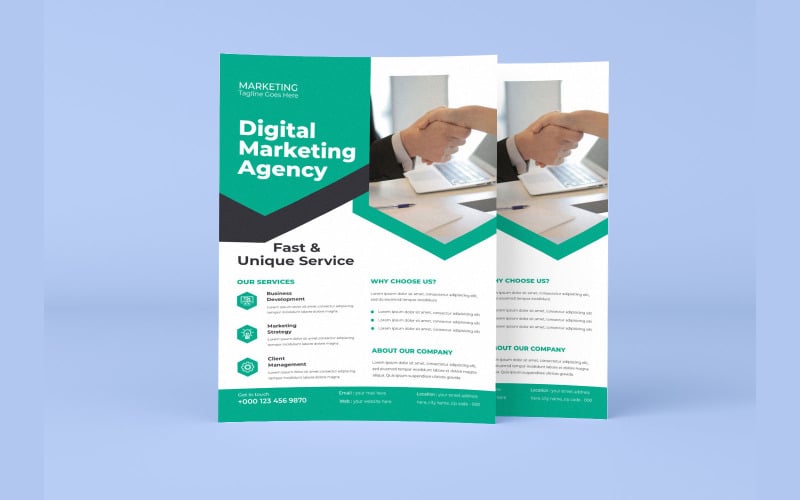 Business Franchise Opportunities Marketing Flyer Vector Layout Corporate Identity