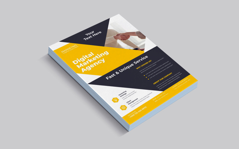Business Success Stories Seminar Marketing Flyer Vector Layout Corporate Identity