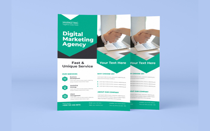 Corporate Fundraising Event Marketing Flyer Vector Layout Corporate Identity