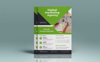 Modern Digital Marketing Agency Business Franchise Opportunities Flyer