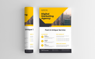 Modern Digital Marketing Agency Corporate Flyer Design