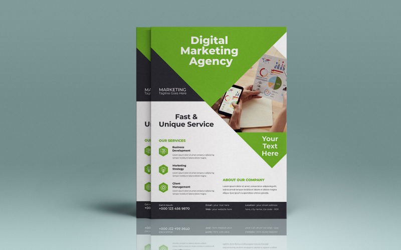Modern Digital Marketing Agency Corporate Governance Workshop Flyer Corporate Identity