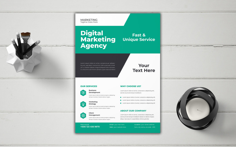 Real Estate Investment Seminar Marketing Flyer Vector Layout Corporate Identity