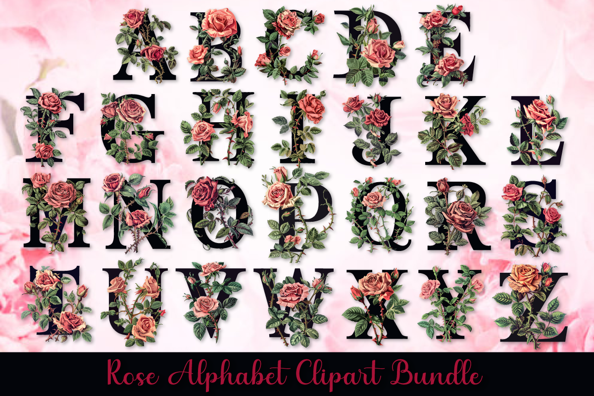 Kit Graphique #416806 Rose Alphabet Divers Modles Web - Logo template Preview