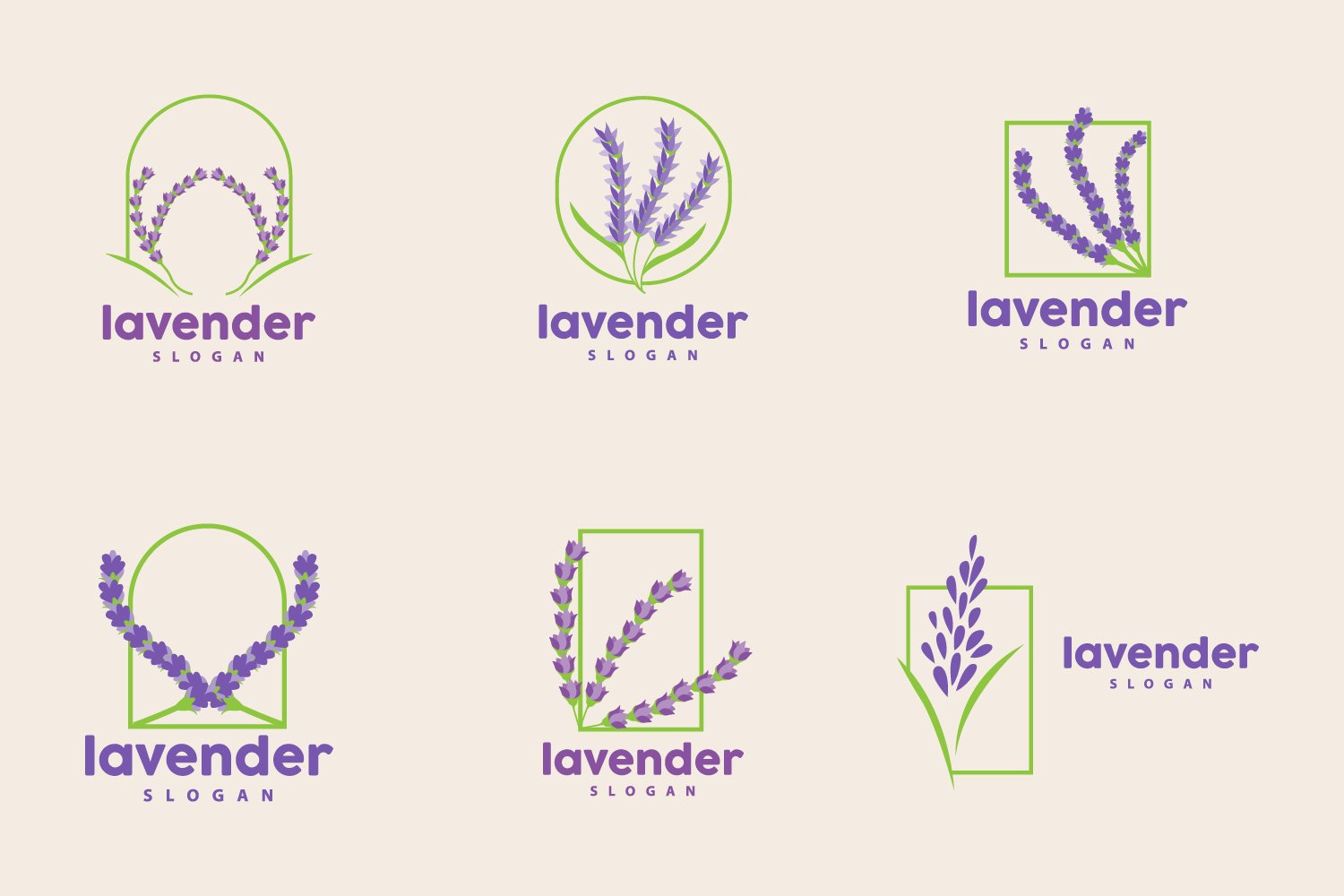 Kit Graphique #416817 Leaf Lavender Divers Modles Web - Logo template Preview
