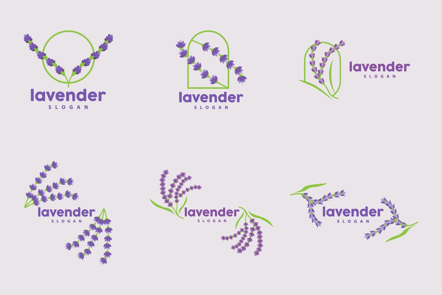 Kit Graphique #416819 Leaf Lavender Divers Modles Web - Logo template Preview