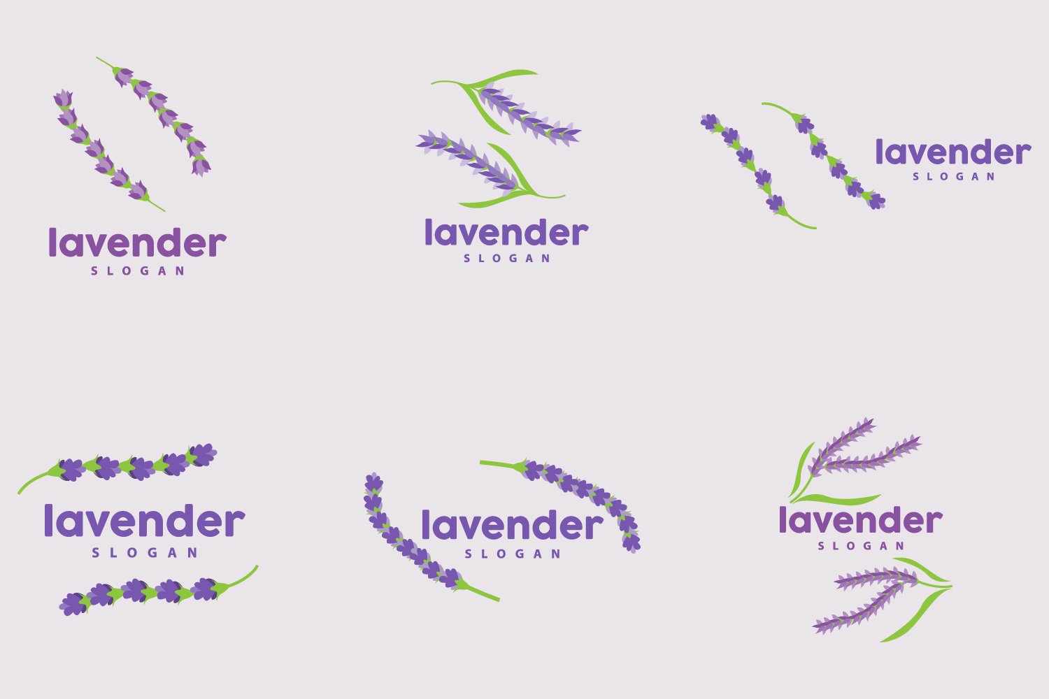 Kit Graphique #416821 Leaf Lavender Divers Modles Web - Logo template Preview