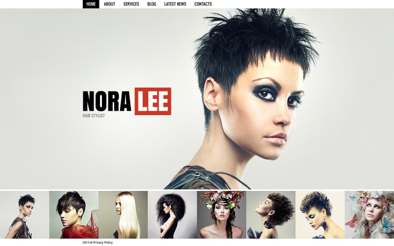 Hair Salon Website Template