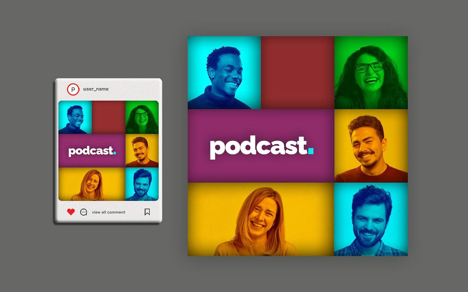 Kit Graphique #417051 Podcast Podcaster Divers Modles Web - Logo template Preview