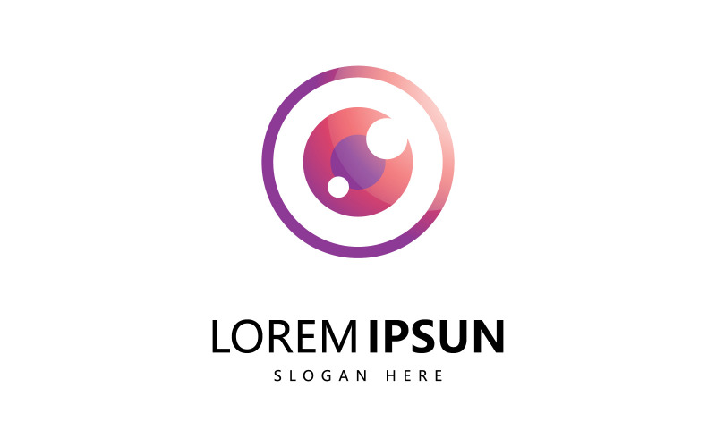 Colorful eye care Health eye logo Template. Icon symbol V1 Logo Template