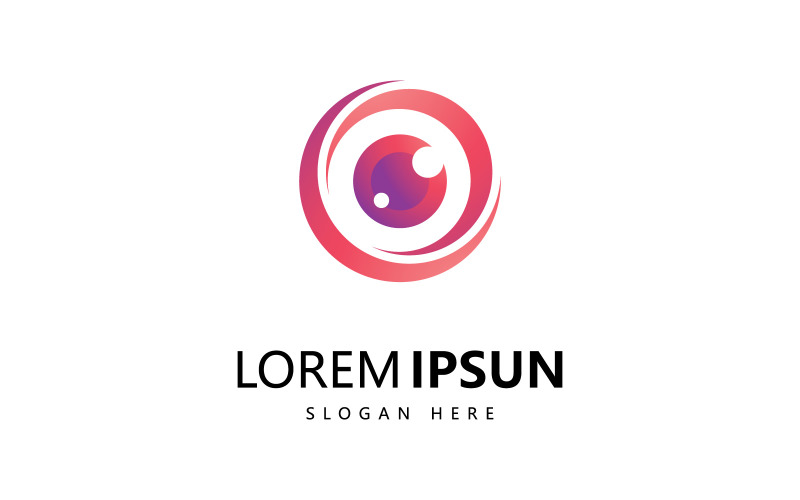 Colorful eye care Health eye logo Template. Icon symbol V3 Logo Template