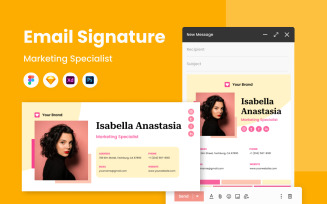 Marketing Specialist - Email Signature Template V5