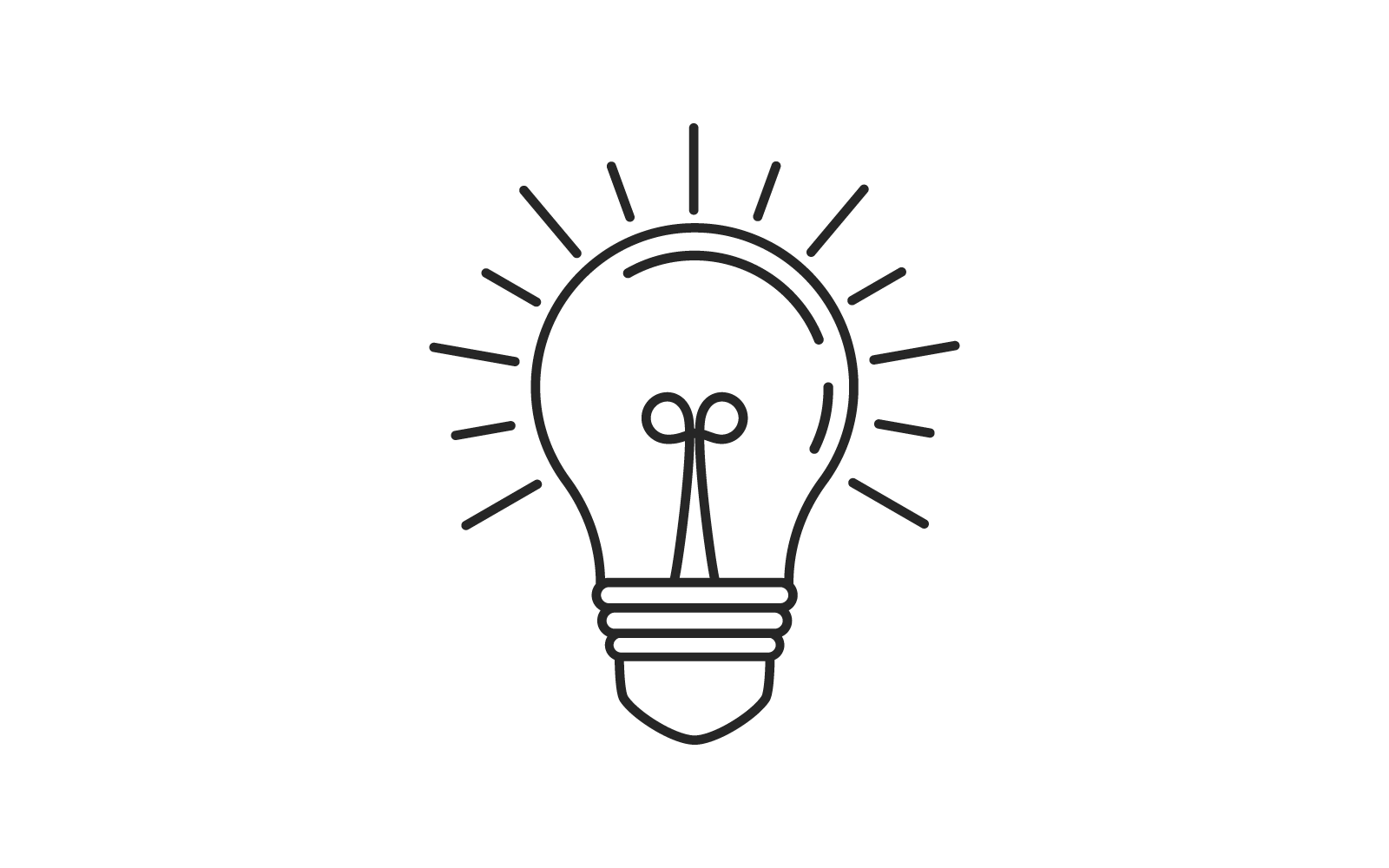 Ampoule illustration logo icône création vectorielle