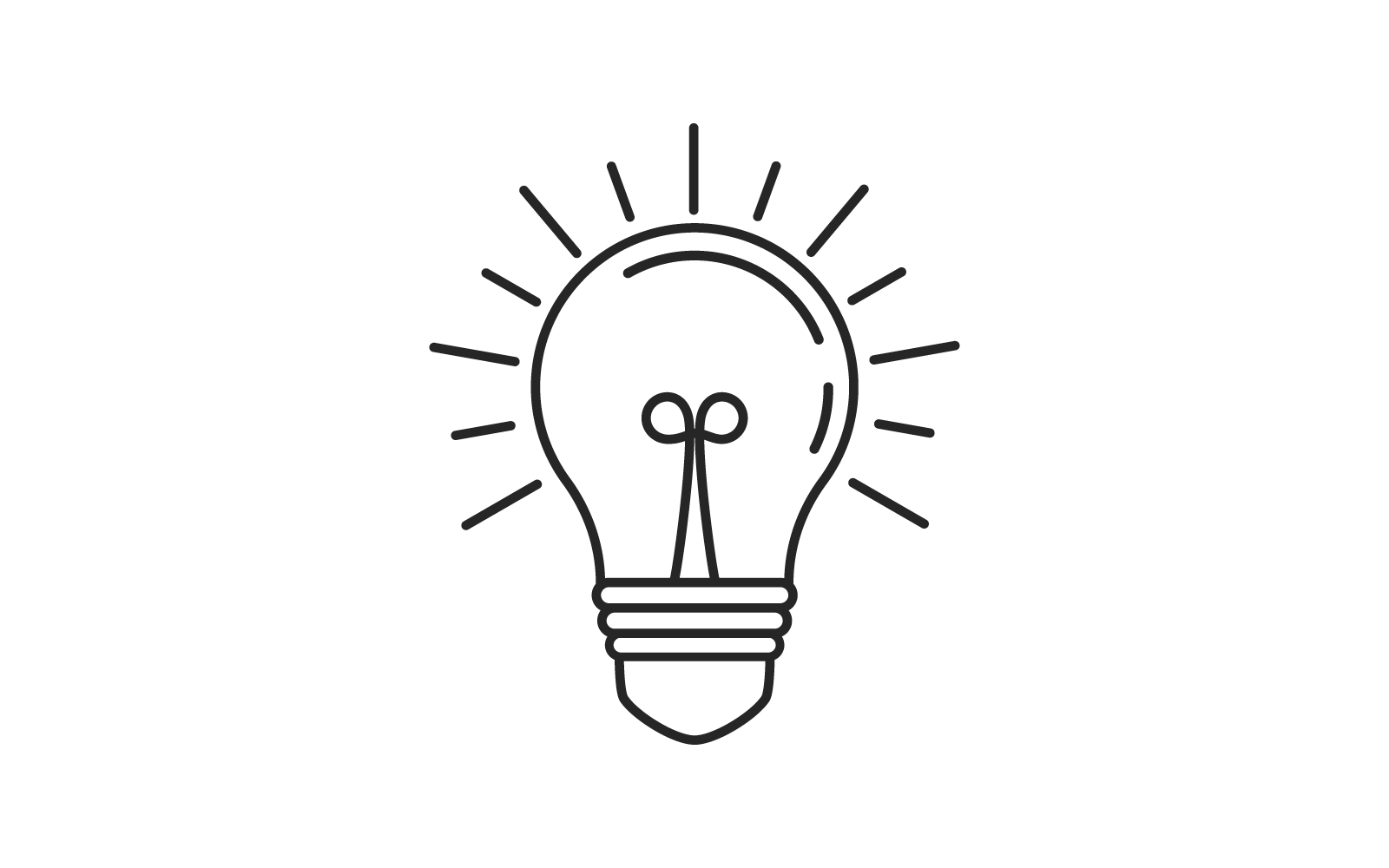 Bulb illustration logo icon vector design