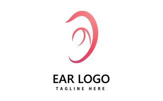 Ear,hearing logo icon vector design V5