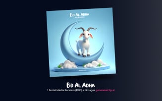 Eid al Adha 4 - PSD Banner Template for Social Media