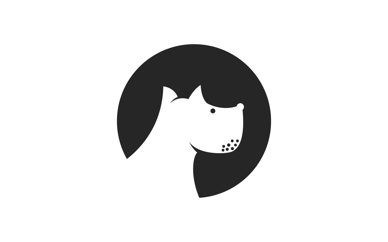 Hond illustratie vector plat ontwerp