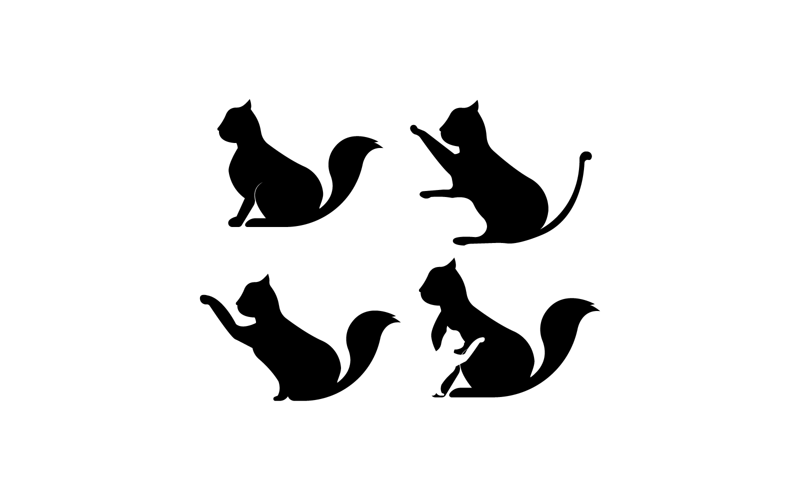 kat logo ontwerp illustratie vector pictogrammalplaatje