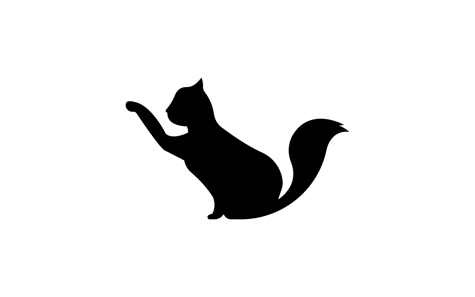 猫徽标设计矢量模板