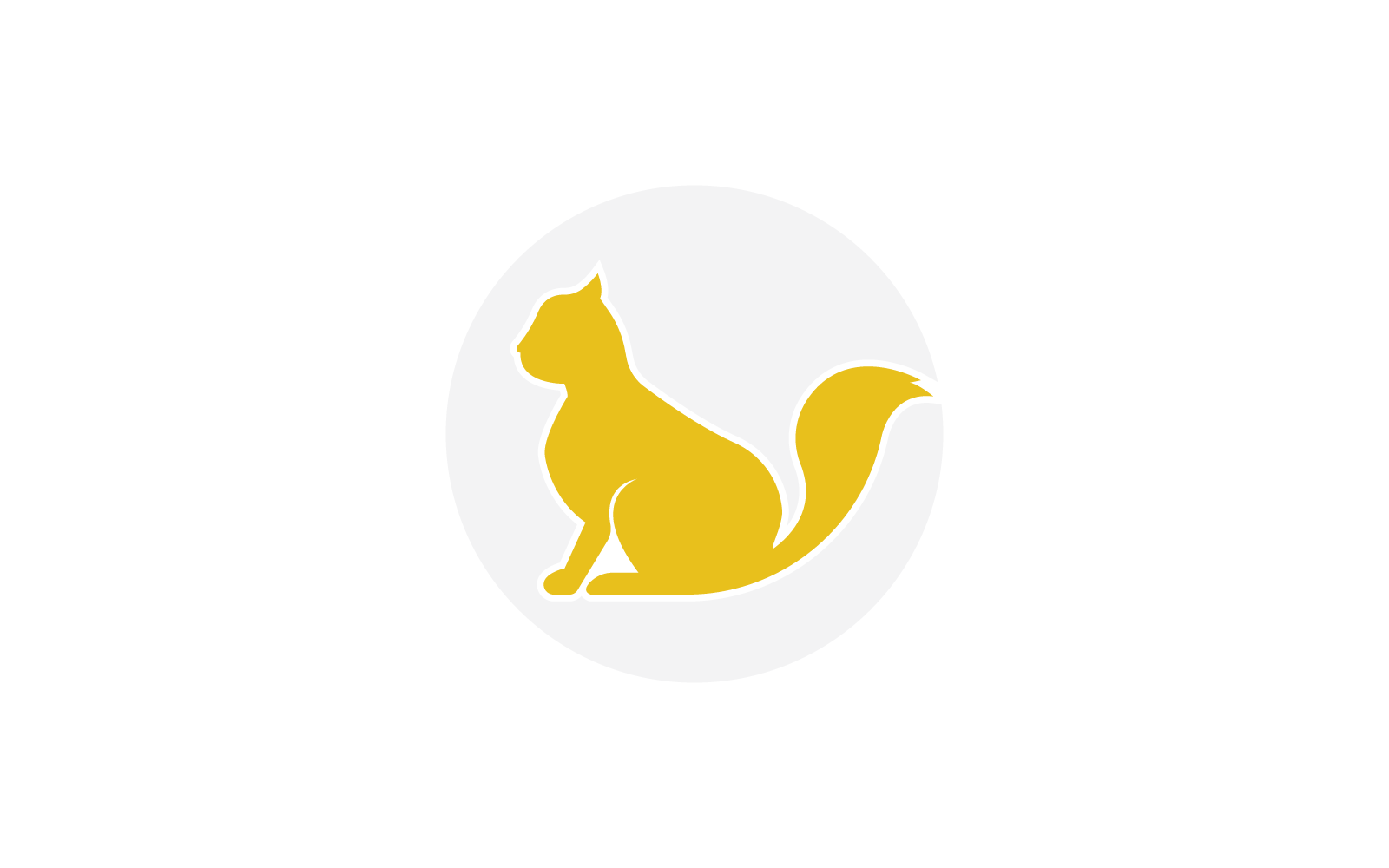 modello di icona vettoriale per il disegno del logo del gatto
