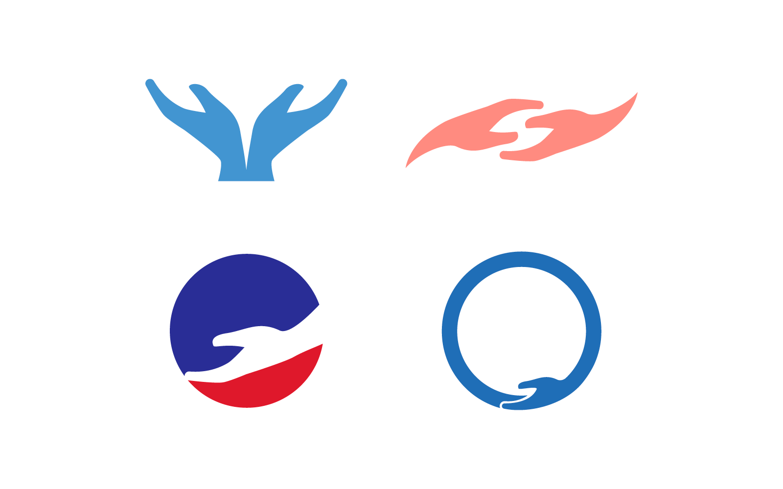 Projekt wektora logo pielęgnacji dłoni