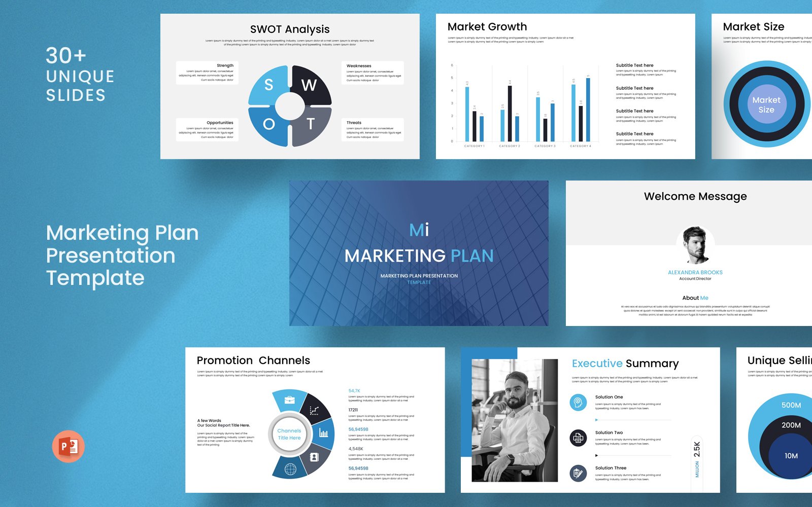 Kit Graphique #417218 Marketing Plan Divers Modles Web - Logo template Preview