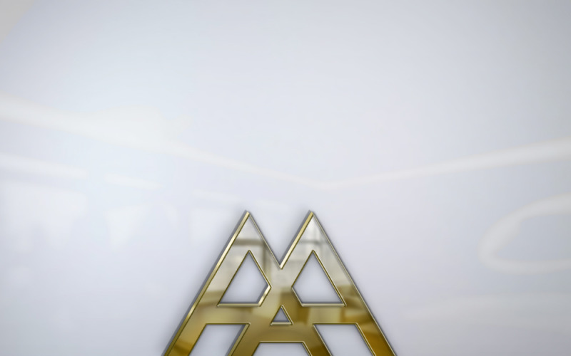 A mountain letter logo template Logo Template