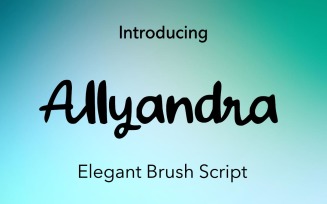 Allyandra Handwritten Font