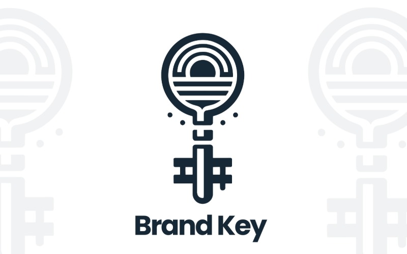 Brand Key Modern Vector Logo Logo Template
