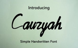 Cauzyah Modern Handwritten Font