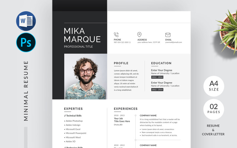 Free Resume Template, CV Template Freebies