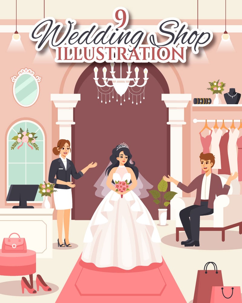 Kit Graphique #417308 Wedding Shop Divers Modles Web - Logo template Preview
