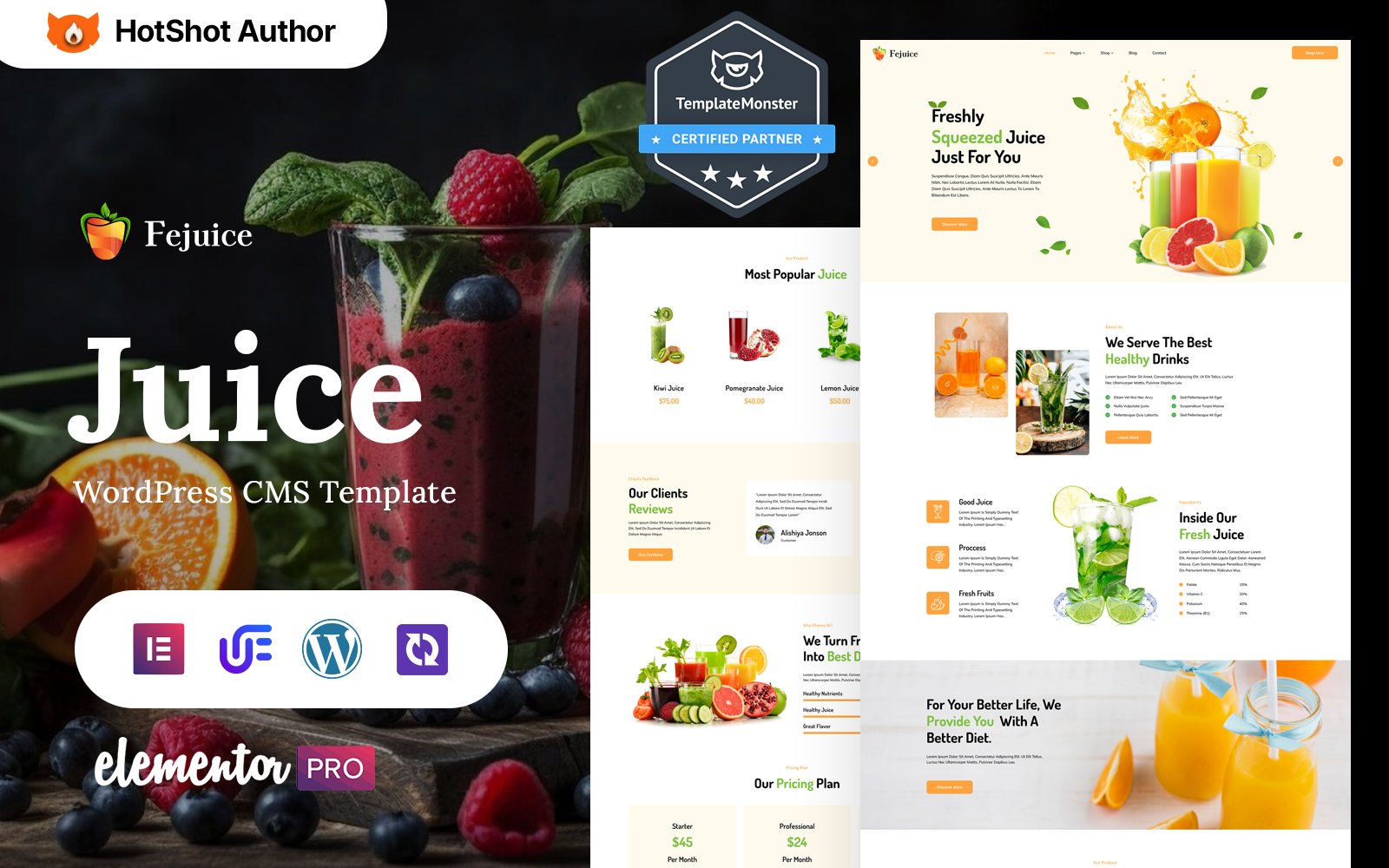 Template #417390 Food Fruits Webdesign Template - Logo template Preview