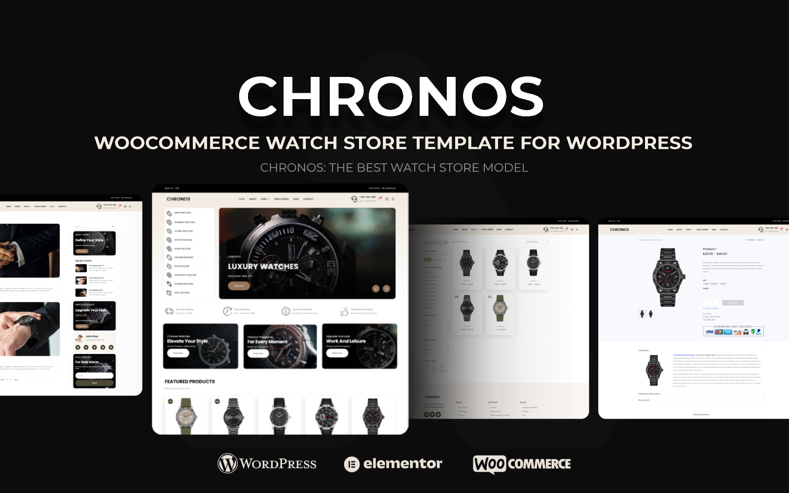 Chronos WooCommerce Watch Store WordPress Theme