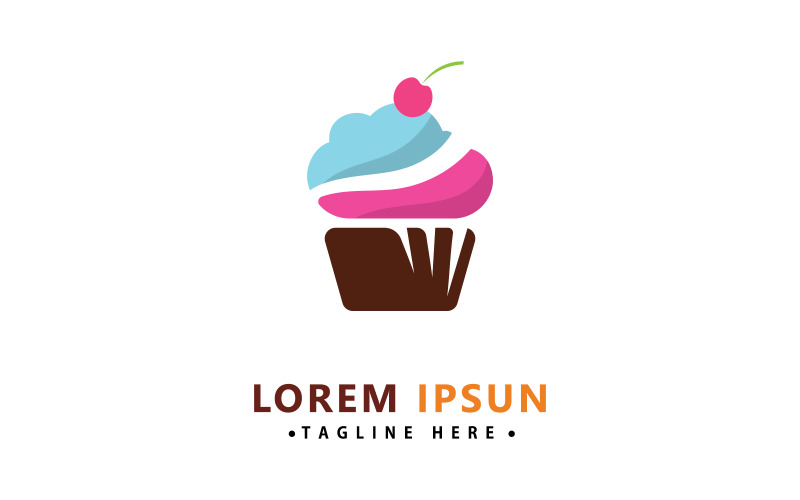 Cake icon vector design template V3 Logo Template