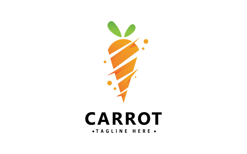 Carrot Logo Icon Vector Design Template V3 Logo Template
