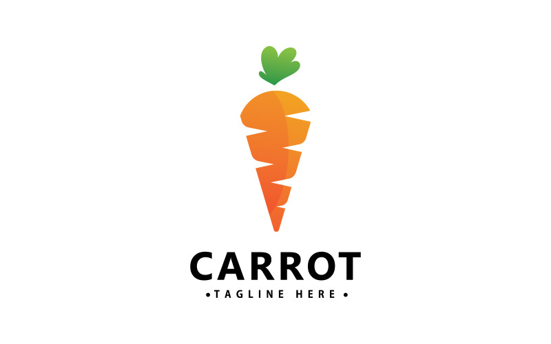 Carrot Logo Icon Vector Design Template V4 Logo Template