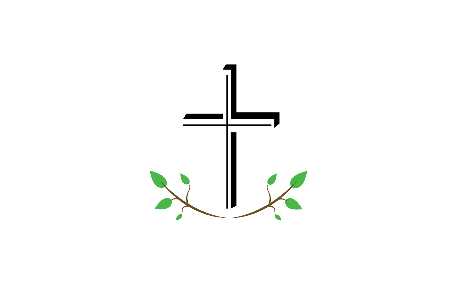 church logo illustration flat design